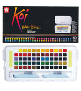 Pocket Sketch Box Sakura Koi Watercolor Field 60 Color Set